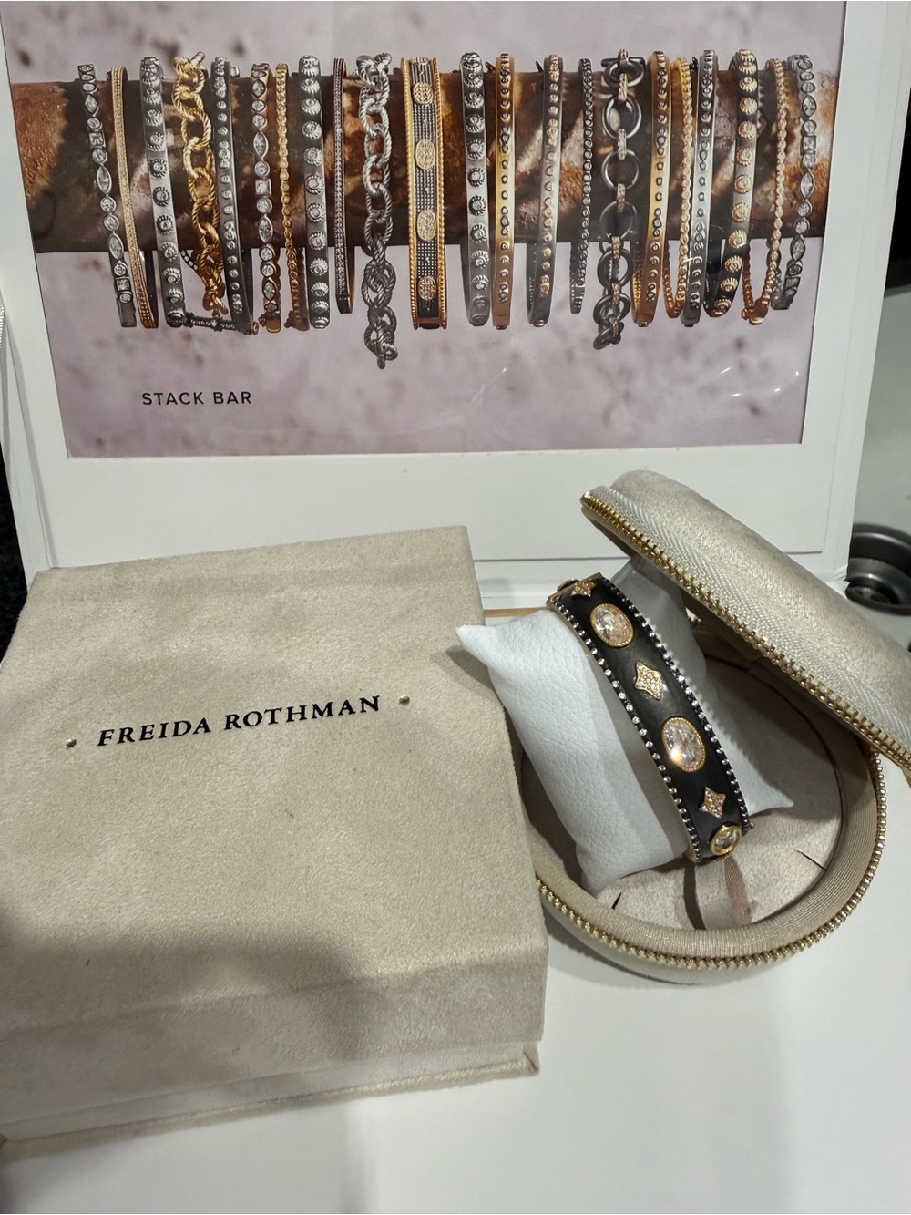Freida ROTHMAN Oh So Gorgeous Bangle Authentic